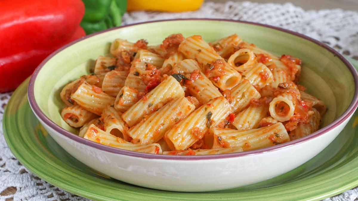 La plus simple recette de pâte aux poivrons et au pesto un plat de