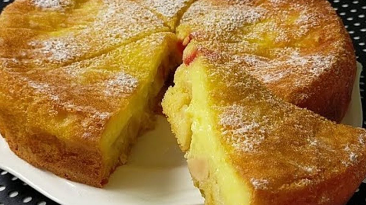 Gâteau Fondant Aux Pommes Et Crème Anglaise Recette Facile Top Recettes 